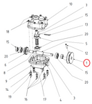 Koło napędowe przekładni kosiarki rotacyjnej Dakr Tekton / Triton